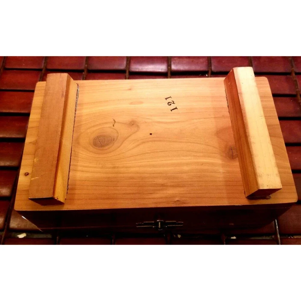 Vintage New Hampshire Souvenir Cedar Jewelry Box Mid Century Retro 8